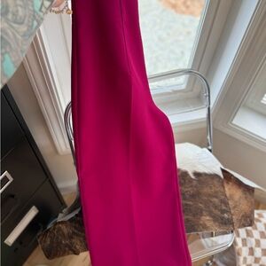 Zara Fuchsia Pink Stretch Dress Pants